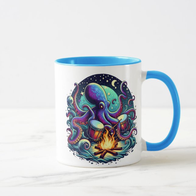 Octo-Beats by the Fire Mug (Right)