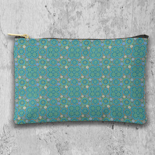 Octo brightener arabesque Moorish turquoise style Accessory Pouch