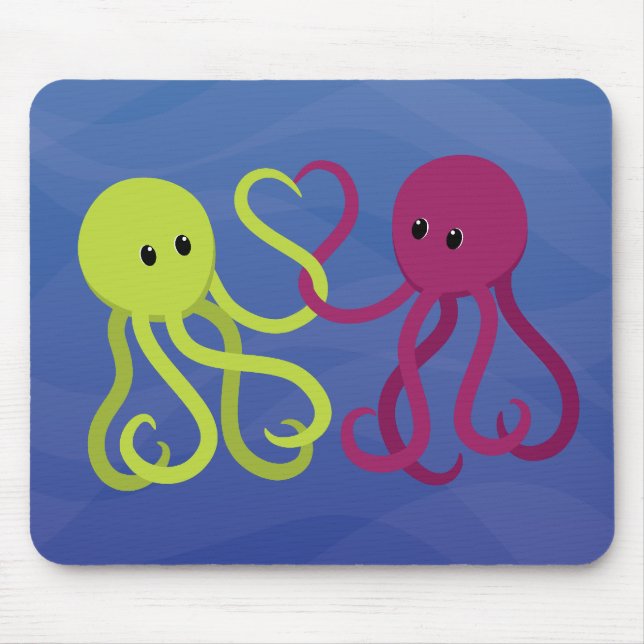Octo Love Mouse Mat (Front)
