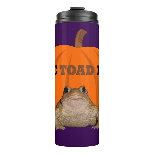 Octoader Halloween Pun With Toad Holiday Fun Thermal Tumbler (Front)