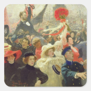 October 17th, 1905 square sticker