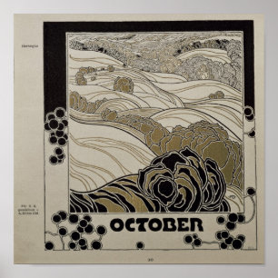 October, 1901 poster