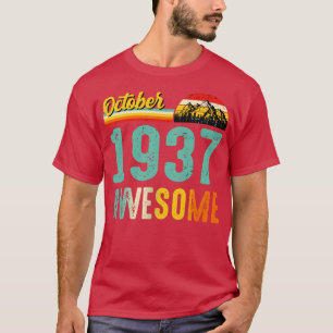 October 1937 Birthday Gift Shirt Vintage October 1