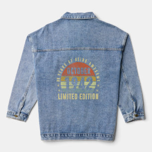 October 1942  80th Birthday  Men Women  Denim Jacket