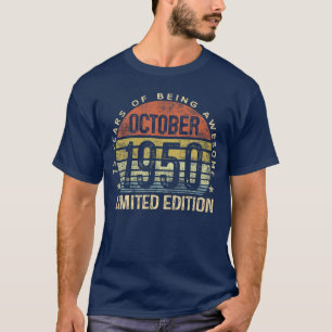 October 1950 Limited Edition 75YearOld 75th Birthd T-Shirt