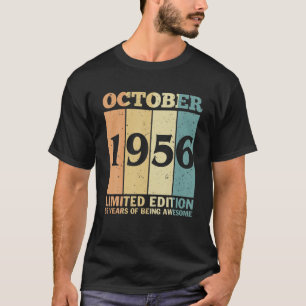 October 1956 Limited Edition 65 Years Of Being Awe T-Shirt