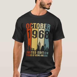 October 1968 55 Years Of Being Awesome T-Shirt