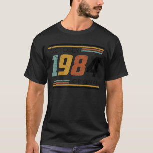 October 1984 Original Vintage 40th Birthday 40 Yea T-Shirt