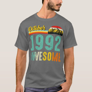 October 1992 Birthday Gift Shirt Vintage October 1
