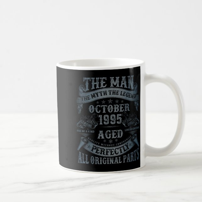 October 1995 30 Year Old Bday For Men 30th Birthda Coffee Mug (Right)