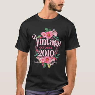 October 2010 Birthday Gift 10Th Flowers Limited Ed T-Shirt