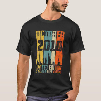 October 2010 T Shirt 10 Year Old Shirt 2010 Birthd