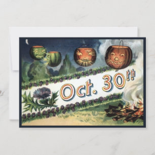 October 30 Halloween Birthday Greeting Card