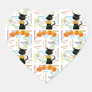 October, 31 Birthday Sticker