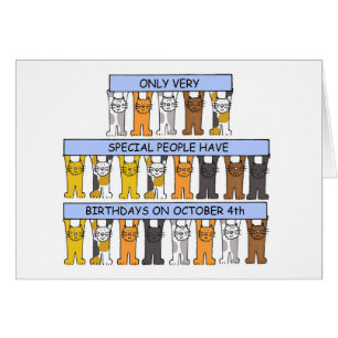 October 4th Birthday Cats.