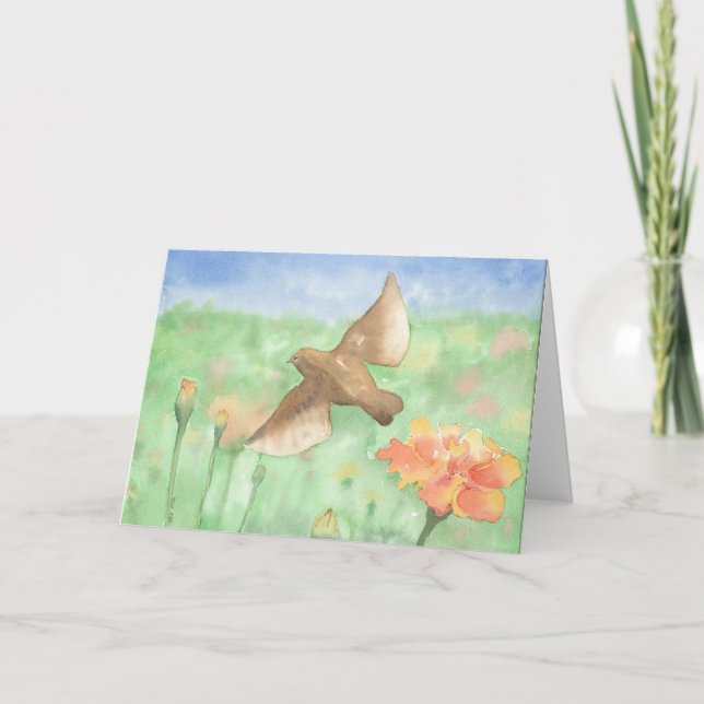 October; 5"x7" Folded Card; Blank Inside Card (Front)