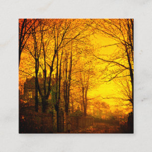 October Afterglow John Atkinson Grimshaw Enclosure Card