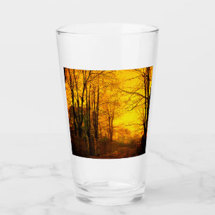 October Afterglow John Atkinson Grimshaw Glass