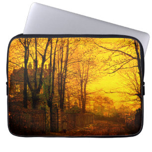 October Afterglow John Atkinson Grimshaw Laptop Sleeve