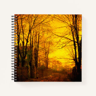 October Afterglow John Atkinson Grimshaw Notebook
