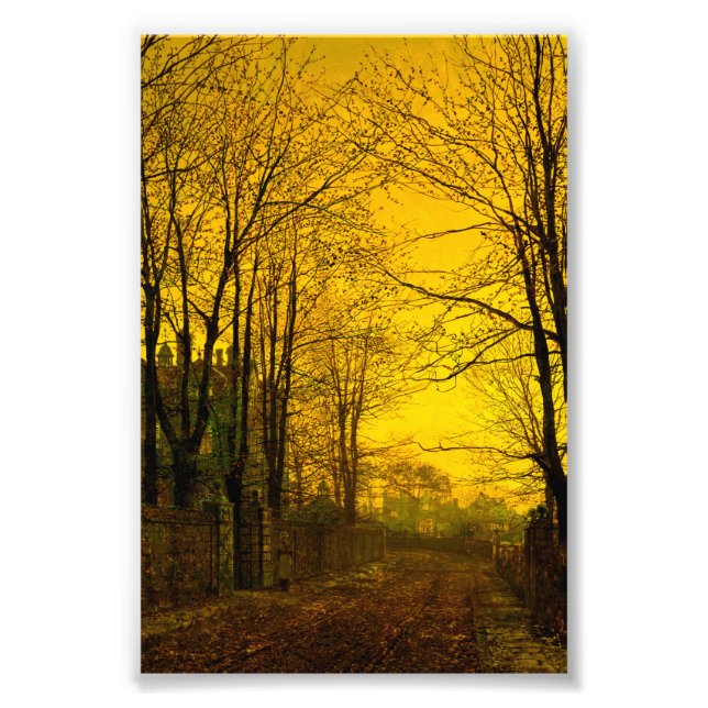 October Afterglow John Atkinson Grimshaw Photo Print (Front)