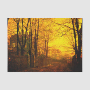 October Afterglow John Atkinson Grimshaw Tissue Paper