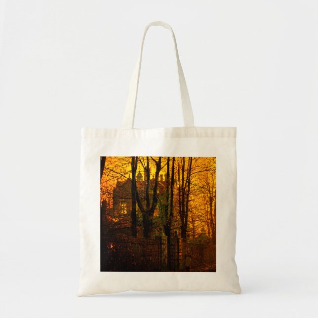 October Afterglow John Atkinson Grimshaw Tote Bag (Front)