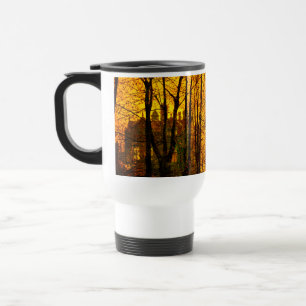 October Afterglow John Atkinson Grimshaw Travel Mug