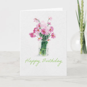 October Birth Month Flower Birthday   L Card