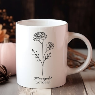 October Birth Month Flower Coffee Mug