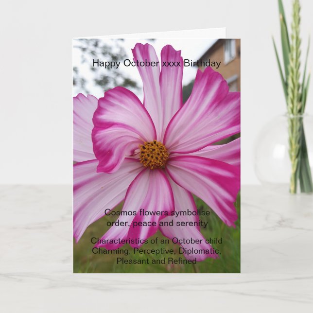 October Birthday Card (Front)