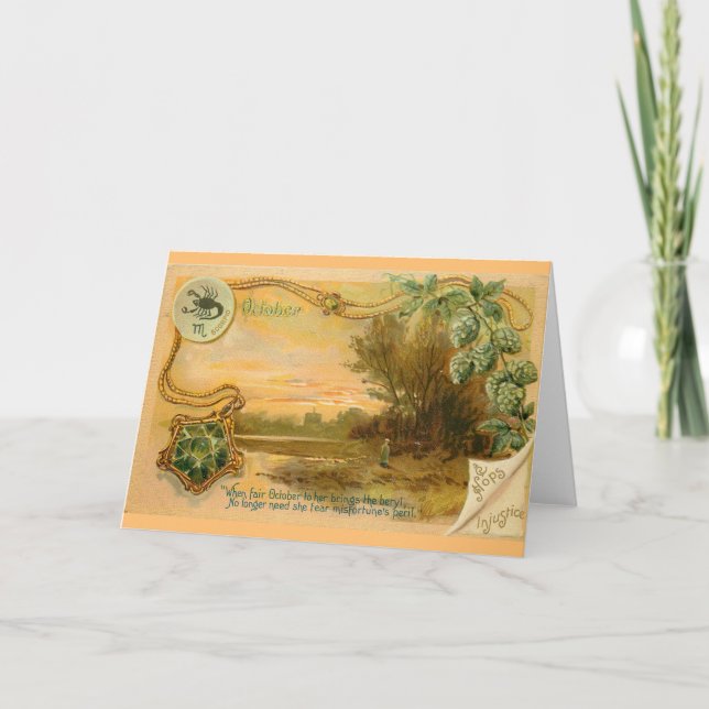 October Birthday Card (Front)