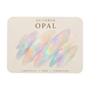 October Birthstone Opal Art Magnet