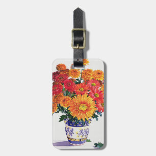 October Chrysanthemums Luggage Tag