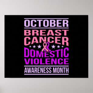 October Domestic Violence Awareness Month Support Poster