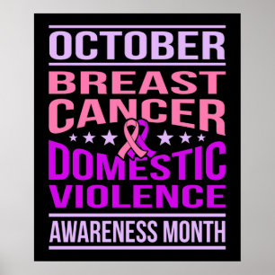 October Domestic Violence Awareness Month Support Poster