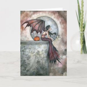 October Dreams Vampire Gothic Fairy Card