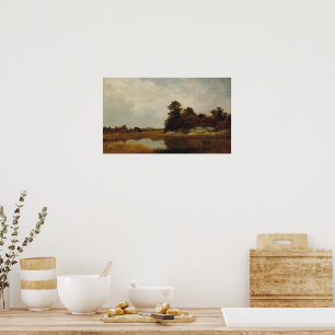 October in the Marshes 1872 - Poster