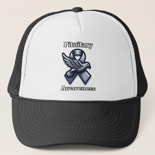 October is Pituitary Awareness Month Trucker Hat (Front)
