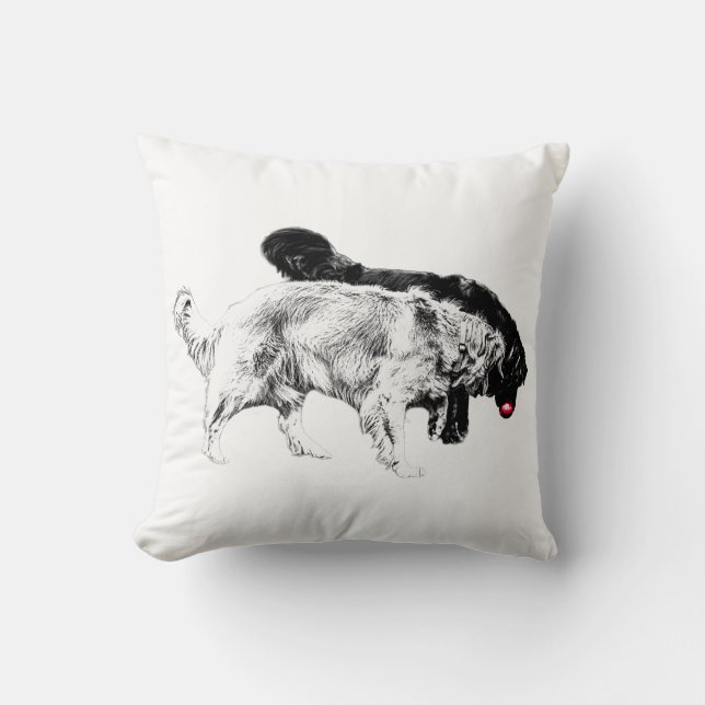 October Lantern Chase Cushion (Front)