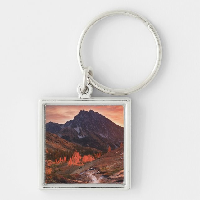 October Light on Headlight Basin Key Ring (Front)