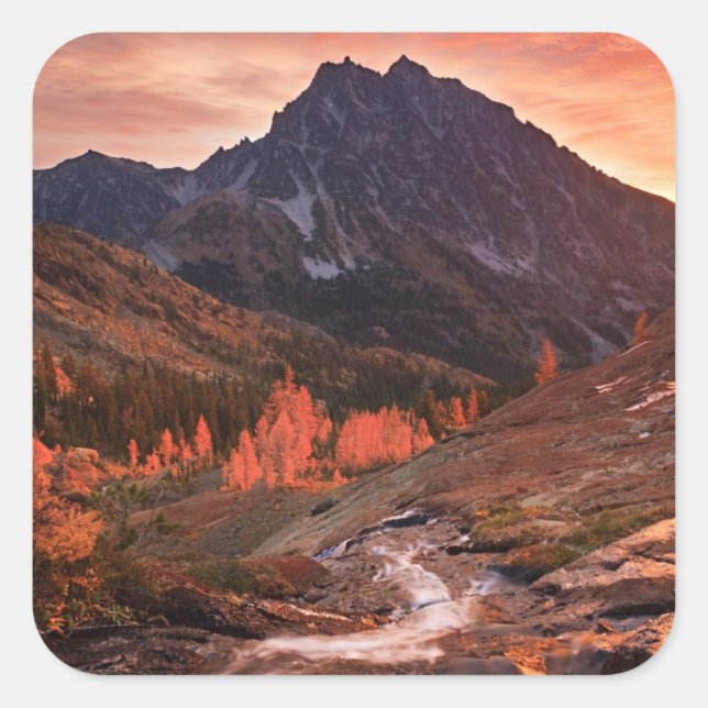 October Light on Headlight Basin Square Sticker (Front)