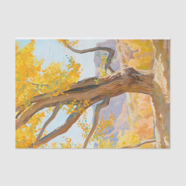 October Morning by Maynard Dixon Tissue Paper (Front)