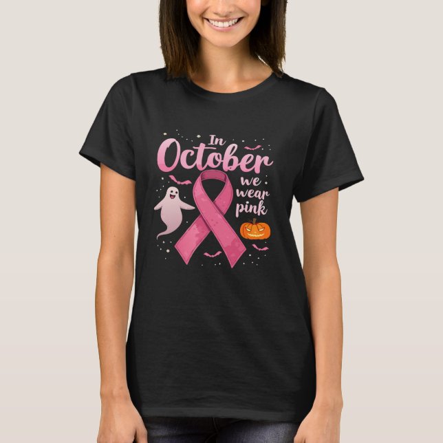 October Pink Awareness Ghost Tee (Front)