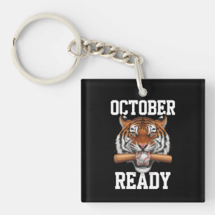October Ready For Ready Tiger Baseball 2024 Key Ring