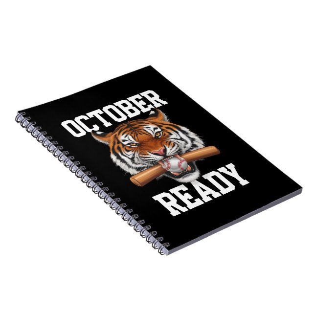 October Ready For Ready Tiger Baseball 2024 Notebook (Right Side)