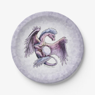 October’s Birthstone Dragon: Opal  Paper Plate