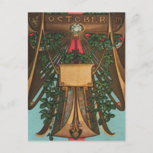 October - Scorpio Postcard