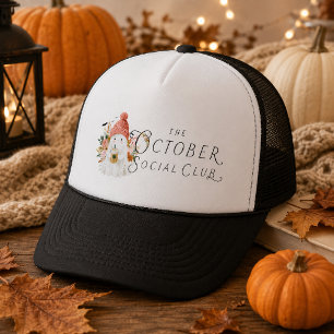 October Social Club Cosy Autumn Trucker Hat