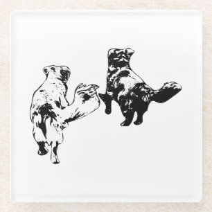 October Tails, Quiet Road Glass Coaster